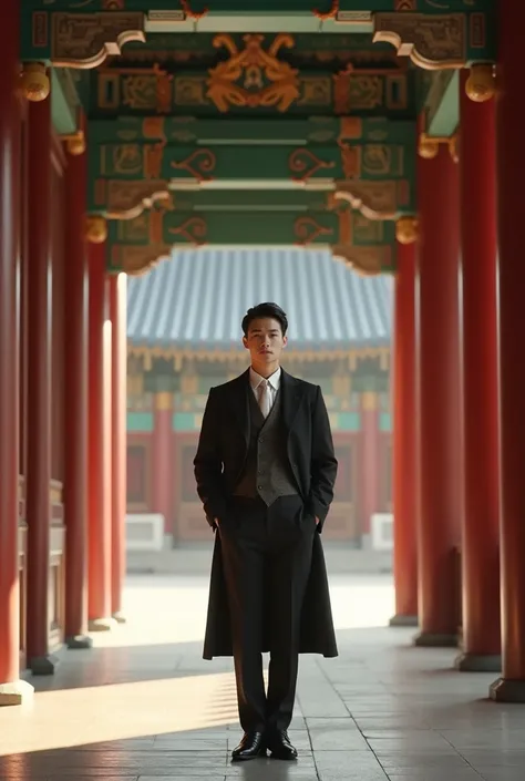 1 man,handsome,Gyeongbokgung Palace,