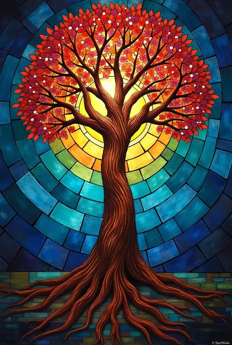  Tree Picture with Colorful Backgrounds and Sun, Space Tree of life, the world tree, Tree of Life seed of doubt, the Tree of Life, Tree of Life inside the ball, Tree of Life, world tree, Space Tree, Collective Civilization Tree ,  stained glass art ,   Spa...