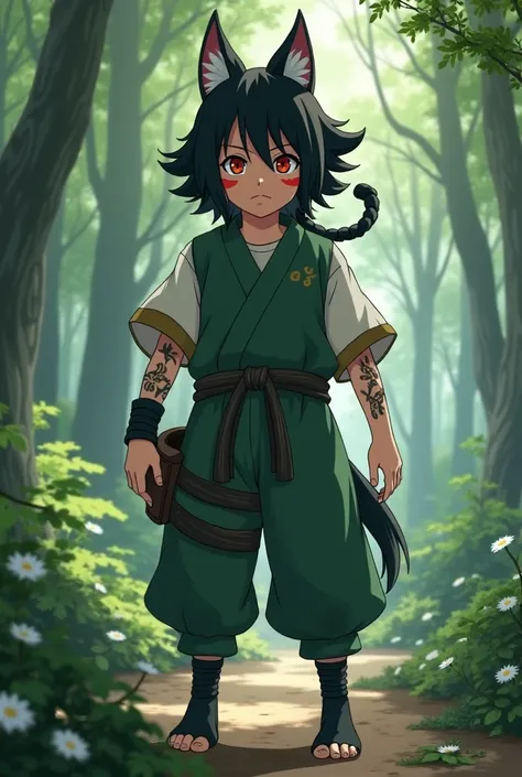 Play a 15-year-old character from the Inuzuka clan from Naruto without a dog