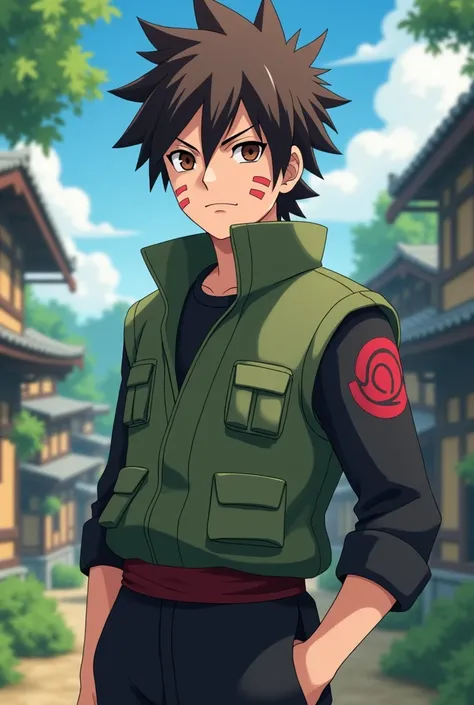 Play a 15-year-old male character from the Inuzuka clan from Naruto without a dog and without animal ears