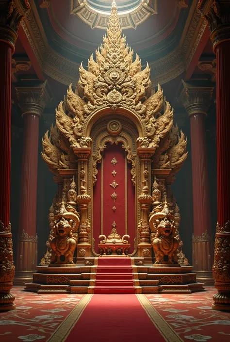 the throne of the Hindu Javanese kingdom when there was a marriage in the absence of humans