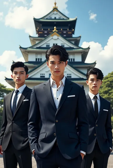 Matsumoto Castle นากาโน่ , men,stand,handsome