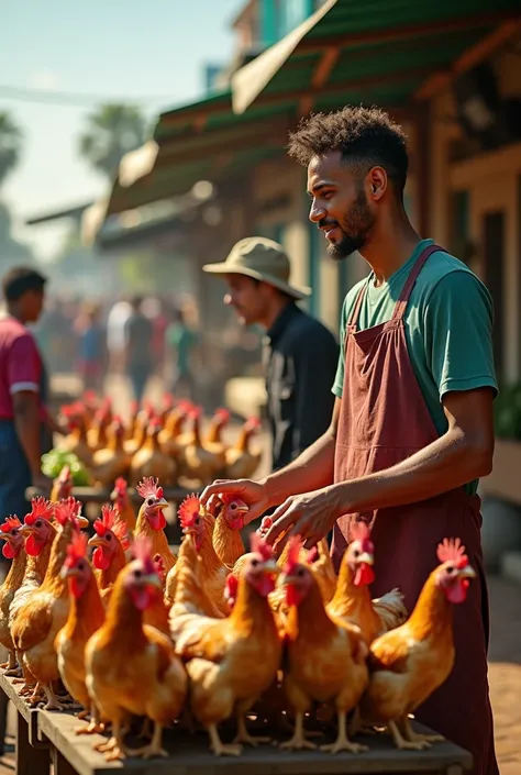 নেইমার মুরগী বিক্রি  করে