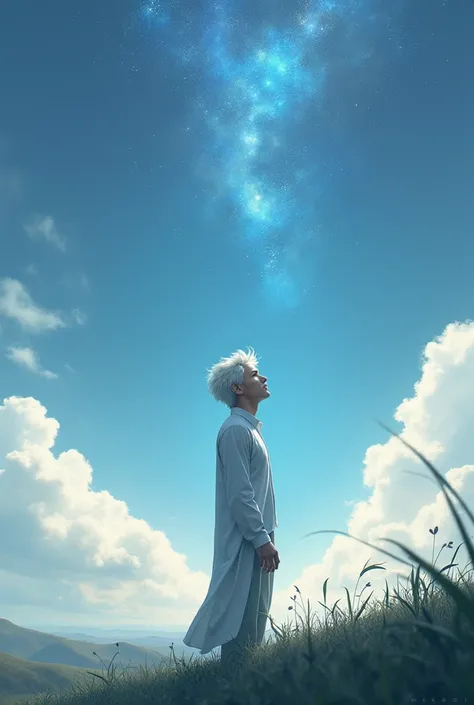 Believe me a 20-year-old ,  white-haired adult watching the sky. 