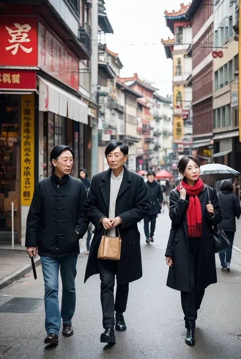 Peoples Qing Dynasty Overlooking the Street