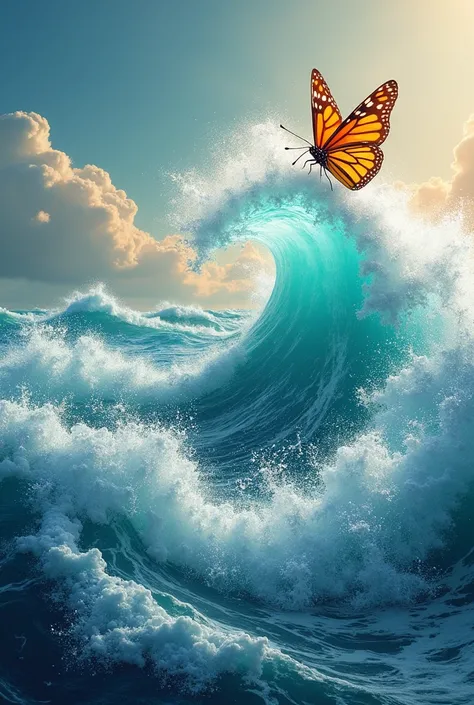 Break the waves and ride the wind ， Colorful butterflies come from the cocoon 

This couplet expresses the spirit of meeting challenges 、 A beautiful vision of success and transformation after overcoming difficulties 。

- 上联“Break the waves and ride the wi...