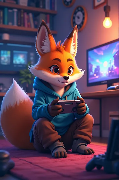 Fox gamer character furry 