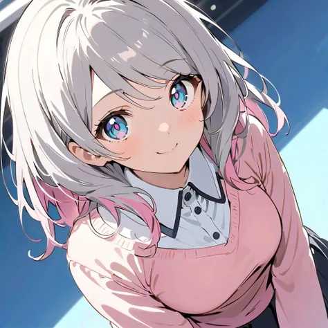 、asymmetry bangs, swept bangs.,extends hands、 smile and be at peace with friends 、Live with friends 、eyeを閉じて熱唱する、eyeを閉じる、 wear a black hoodie Mike 、{{{masterpiece}}}, {{{ top quality}}}, {{ super detailed }}, {beautiful detailed eye}, 1 girl, Alone, ...