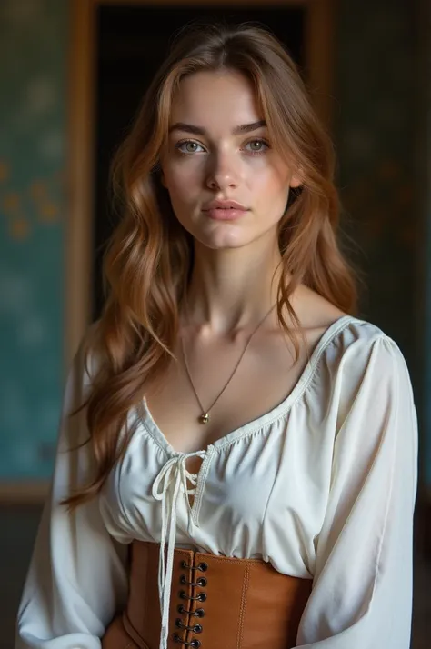 18-year-old Belarusian woman wearing Janes blouse 