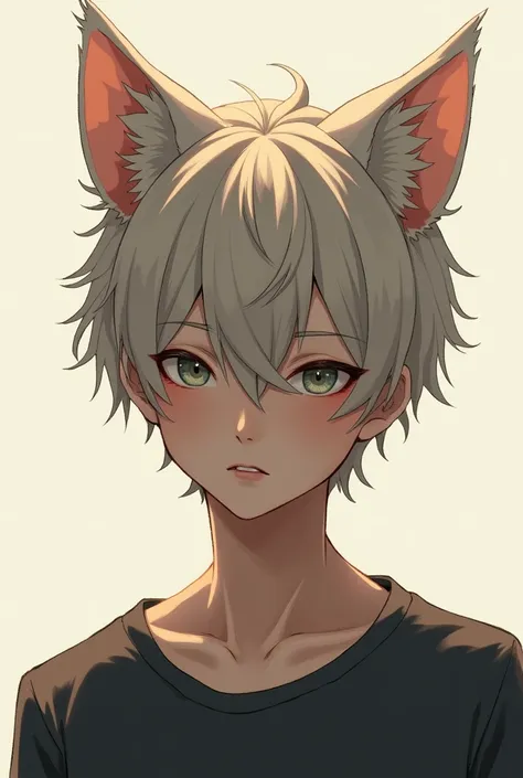 A young-adult guy with cat ears