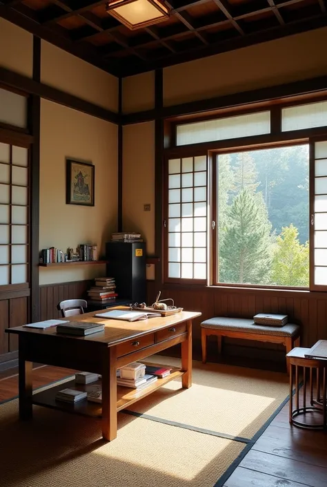 An old Japanese-style study room