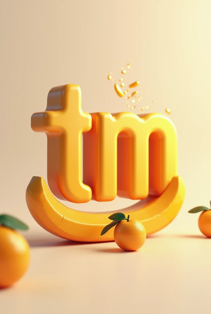 Create a 3d realistic logo with alphabet only use mango   fusion it with font, and meme sure to correct write all name the name is : light media 