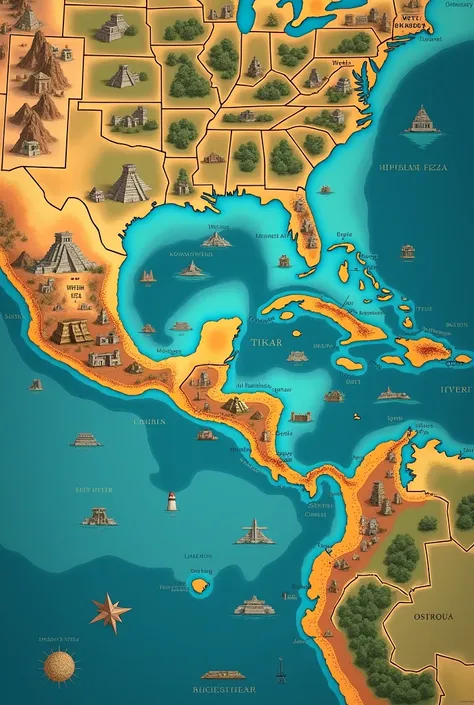 You will create a map showing the trade routes used by the Mayans .  You must identify the key cities and the materials that were traded along these routes.
