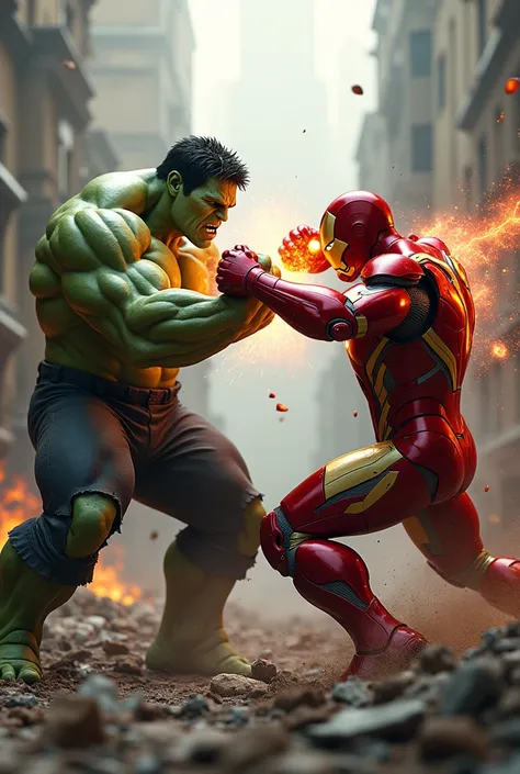 Hulk versus iron Man fighting scene hulk iron Man ko mukka maarta hua iron Man hulk ko mukka maarta hua donon ke hath aapas mein takrate hue aur khoon nikalta hua