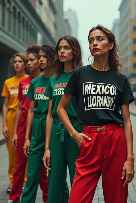 Jumpsuits with the Mexico Llorando t-shirt
