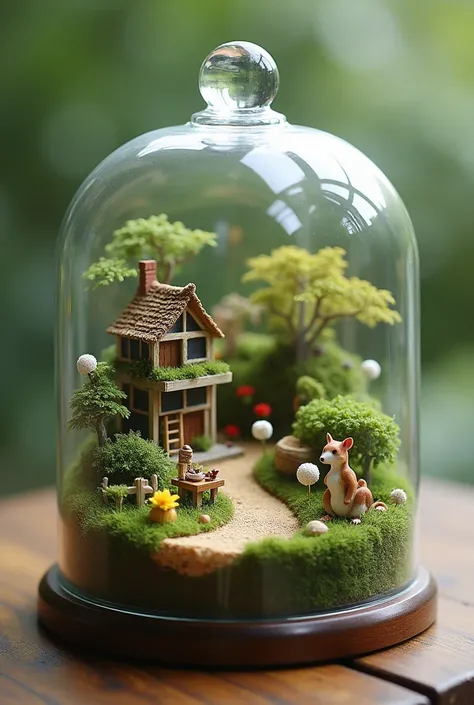 Small world in glass