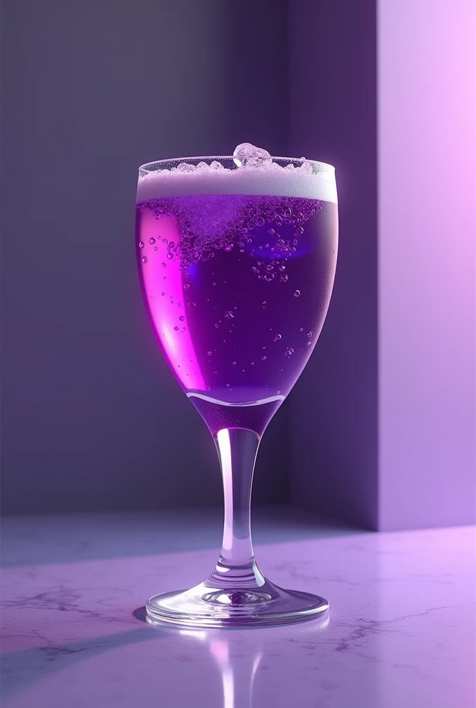 Create an image of a purple drink