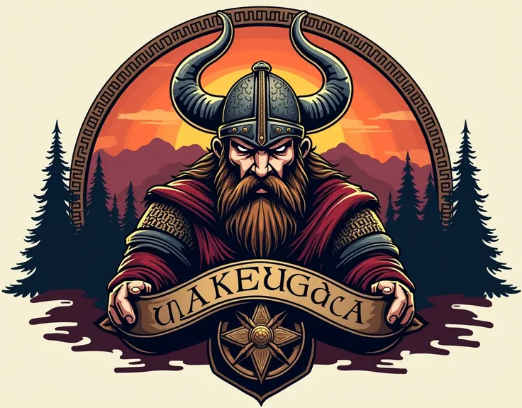  a logo for profile, theme: Vikings in America 