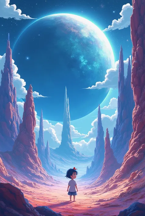 Beautiful Planetary scenery, anime art