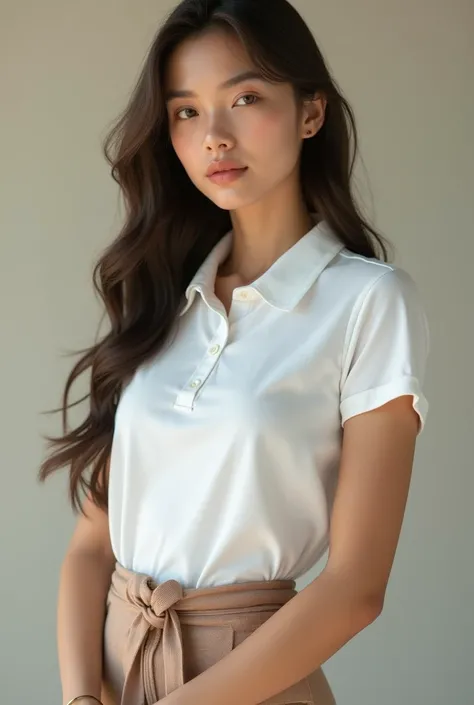 Beautiful woman with real AI, RAW photo, ((
Gamer Girl : 1.4)), , (Highly detailed skin: 1.5), Detailed eyes: 1.0, High quality lighting: 1.5, Beautiful, polo shirt, long skirt, Model legs 1.5, (High class: 1.8), (Realistic: 1.4), (High quality real skin t...