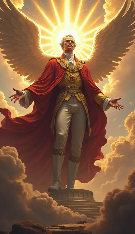 Draw John Jay as the god of America 