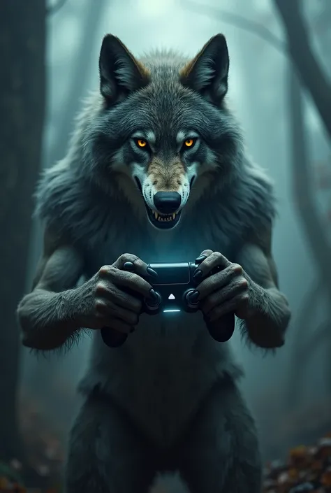 Loup avec manette
