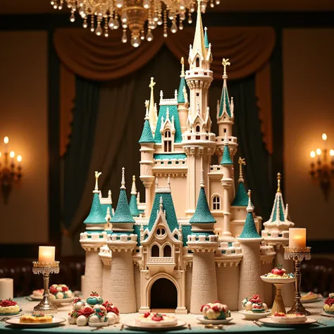   You can imagine Disney Castle on the holiday table like a big cake, but keeping its resemblance to the architectural original   