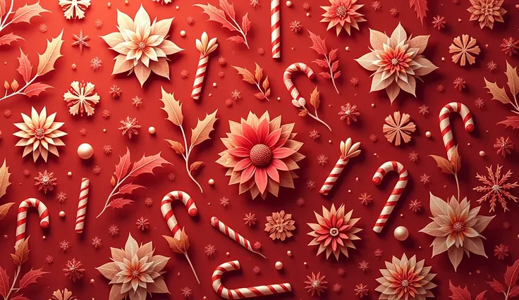 seamless pattern background for christmas in red color
