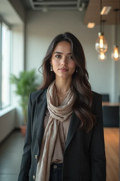 A modern pakistani girl in office 