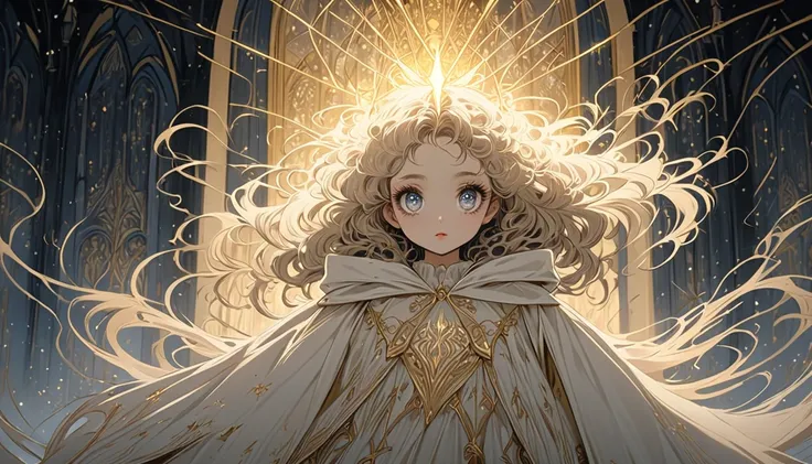 Create an anime-style illustration of a Little Match Girl with long, flowing, wavy hair, elegantly styled, testing how many matches she can fit on her long eyelashes.
The Little Match Girl is wearing a tattered, skin-revealing dress that fits her body perf...