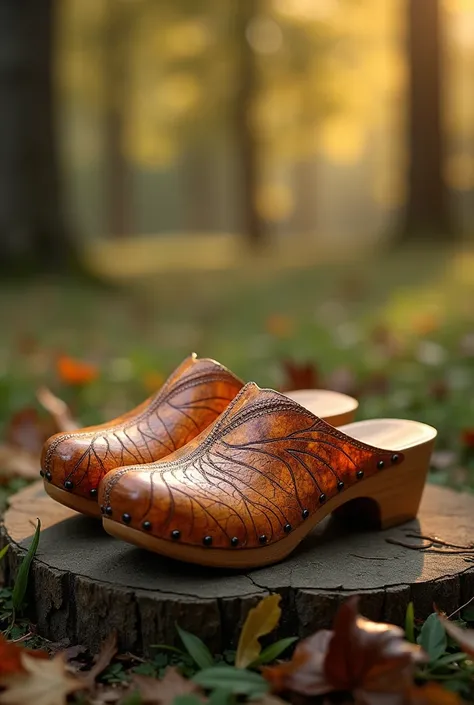 make me a pair of moth maple clogs