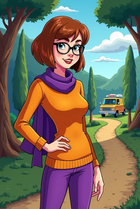 Fusion of Velma and Daphne in the Scooby Doo style