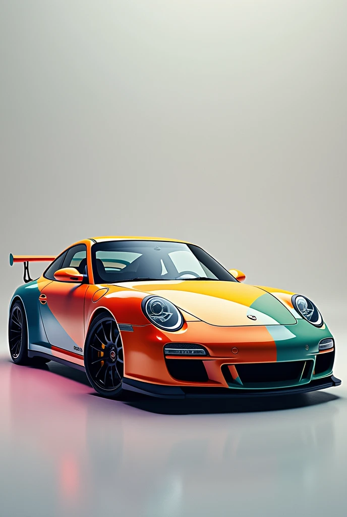 Porsche 997 decoration 3 colors 