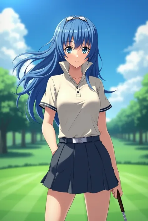 Fire Emblem Lucina wearing a Massive Popped Collar Polo while playing Golf