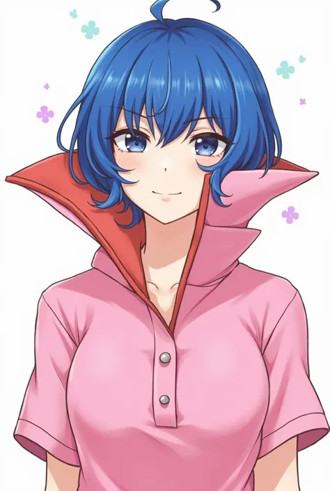 Fire Emblem Lucina wearing a Pink Polo with a Massive Popped Collar