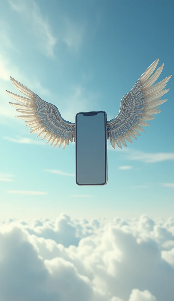 I watch my phone have wings and fly into the sky