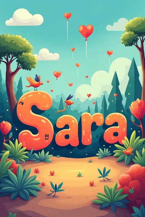 Consider adding a hover effect that reveals a fun fact or quote associated with the name "Sara."