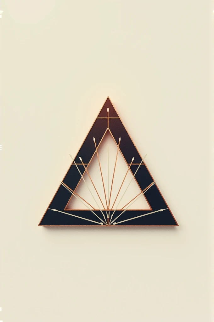 A triangle that represents the triadic harmony of C Harmonic Major on the guitar in an abstract way