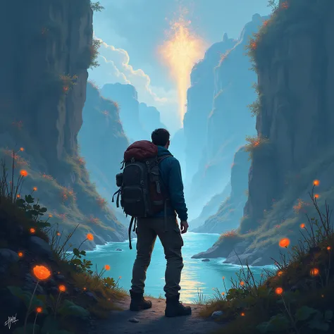 Hiker backside image on dream world