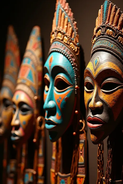 African Prosperity Masks. 