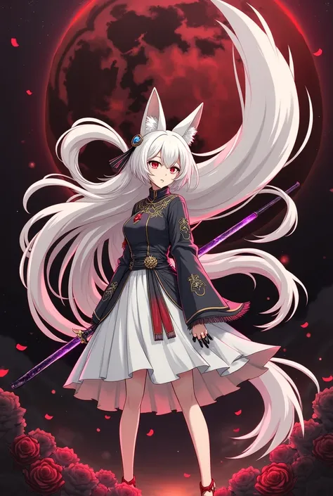  Detail animation
1 .  Main Character :

 Appearance : Seorang gadis dengan rambut panjang berwarna white mengalir indah,  as well as the large, bushy ears and tail of the wolf .

face:  The expression of the face is calm but sharp ,  gives a mysterious an...