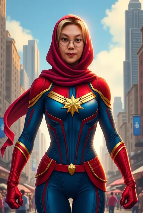 captain marvel hijabi