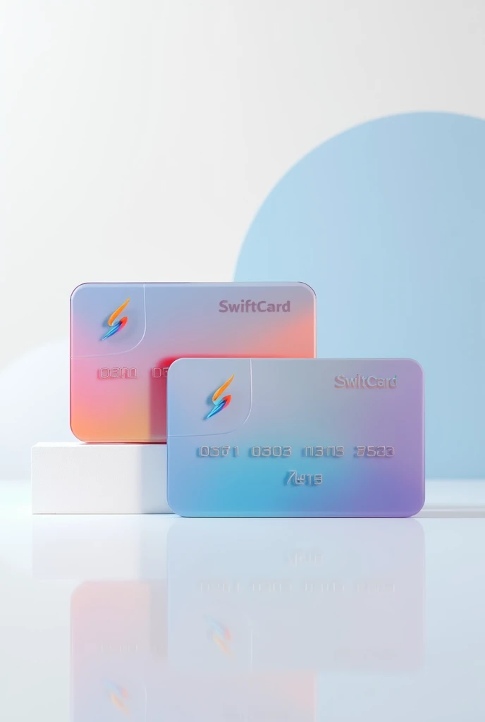 Two virtualcards with the swiftcard on them as logo