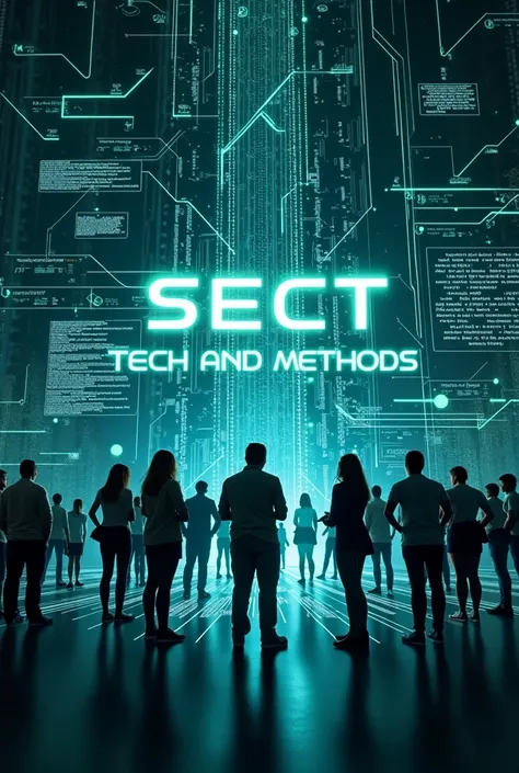 Heres the improved prompt with the name "SECT TECH AND METHODS":

"A futuristic and technological image,  representing the group SECT TECH AND METHODS .  The background a network of energized circuits and digital geometric patterns ,  forming an advanced c...