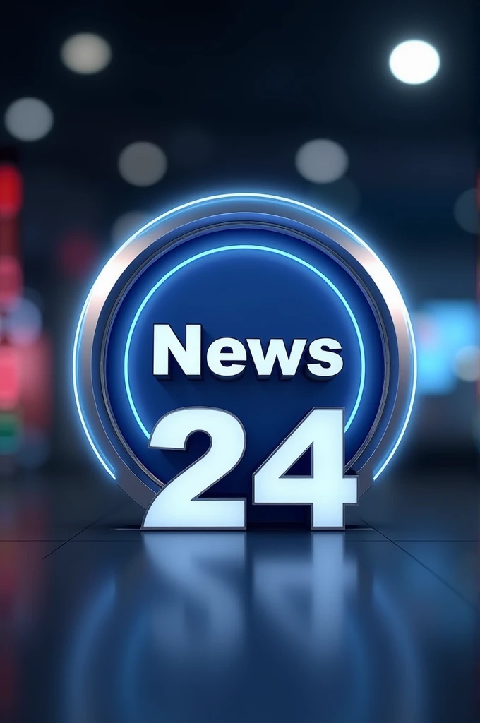 News logo on circle and news 24 is front