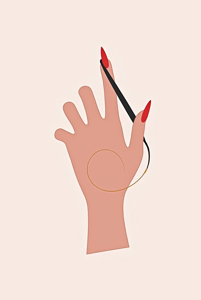 logo avatar for instagram false nail artist
