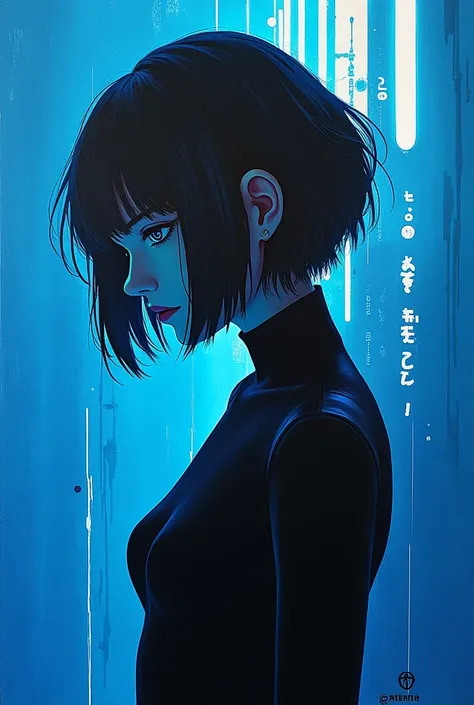 Ghost in the Shell Vol.2 - Ennemis, par Luis Duarte, Style de Luis Duarte, ombrage bleu et noir, Style néo-tokyo, Élément Air, Mythpunk, Interface graphique, Sci-Fic Art, Influence Sombre, NijiExpress 3D v3, art cinétique, Datanoshing, Peinture à l&#39;hui...