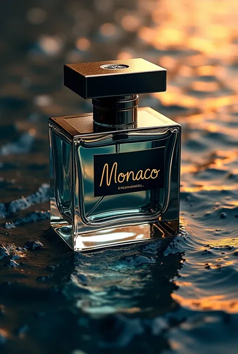 Monaco fragrance logo with attractive background