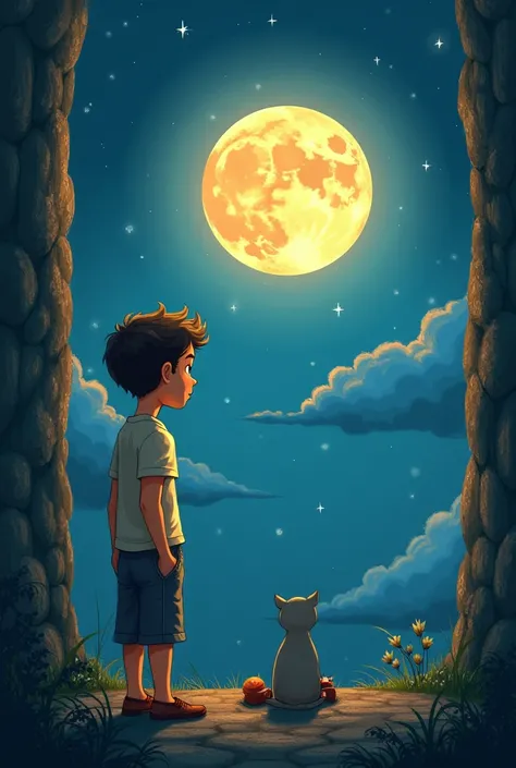 **The Boy Who Talked to the Moon**  

Once upon a time, there was a boy named Leo who loved the night sky. Every evening, he’d sit by his window and talk to the moon. “Hello, Moon! How are you today?” he’d say.  

One night, to Leo’s surprise, the moon spo...