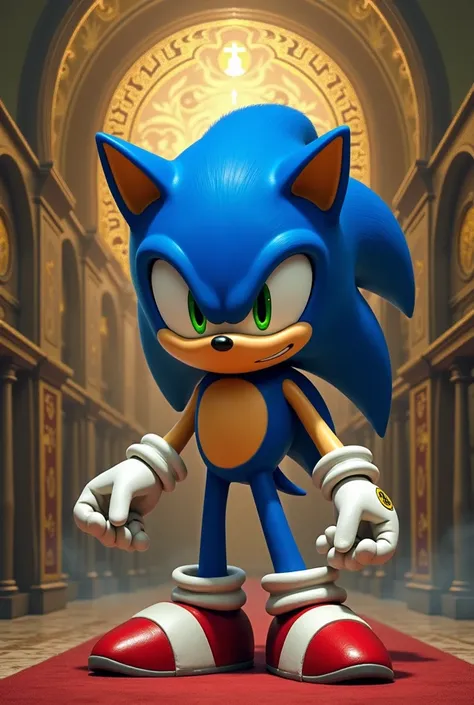 Sonic with only one mouth as an Orthodox Christian 